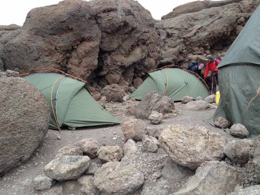 Zelte im Barafu Camp