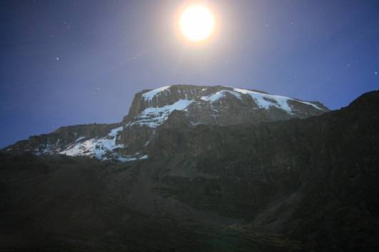 Der Mond über dem Barranco Camp
