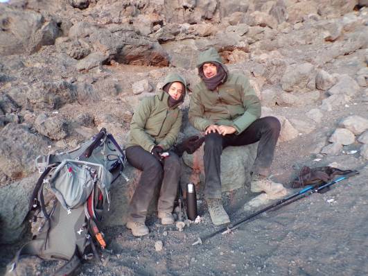 Fix & fertig bei Sonnenaufgang...