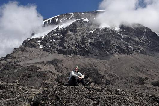 Sicht auf Kibo in der Breakfast Wall II