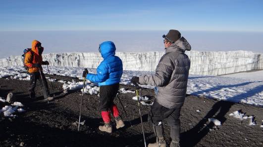Noch Gegenverkehr beim Abstieg