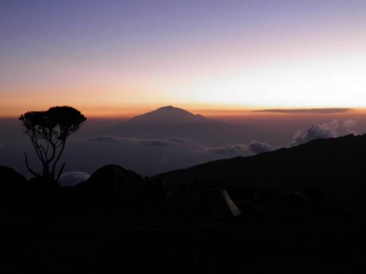 Vom Shira Camp zum Mount Meru