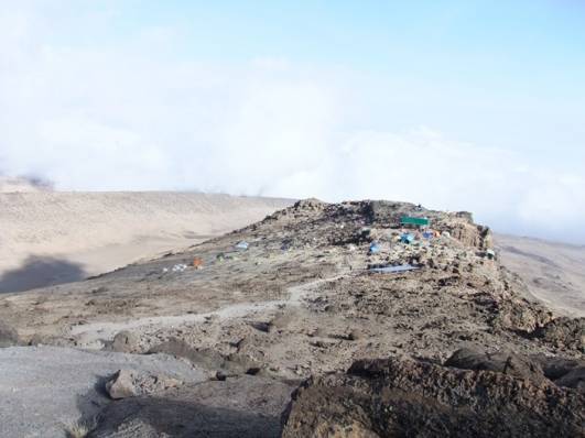 Blick aufs Barafu Camp