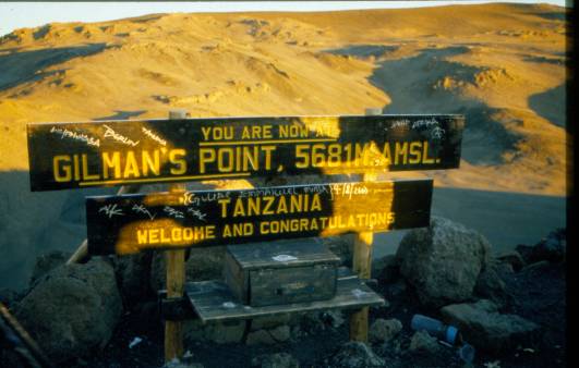 Am Gilmans Point beim Abstieg