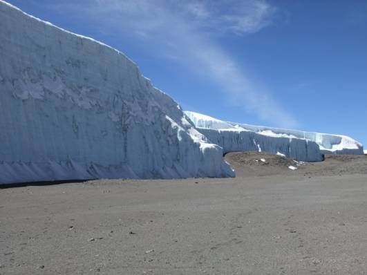 Teil des Furtwängler Gletschers