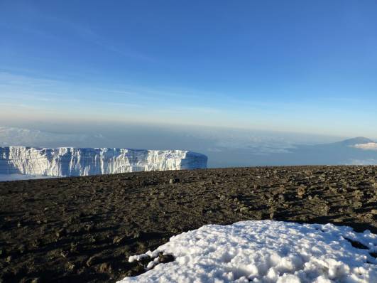 Tag 6 - Gletscher vom Uhuru Peak aus