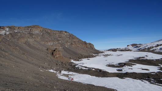 Rückblick zum Uhuru Peak