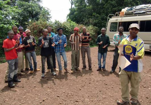 Unser Team beim Singen