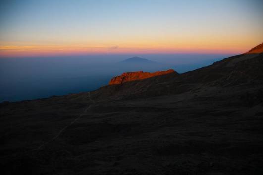 Mt. Meru vom Barafu Camp