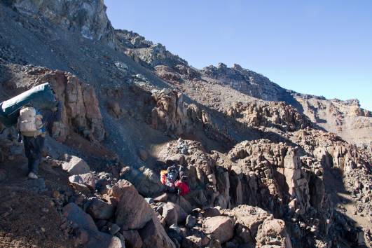 Western Breach, im oberen Drittel