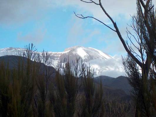 Erster Blick auf den Kibo