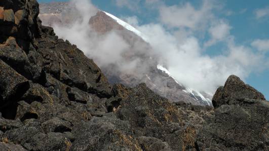 110903 Blick zum Kili vom Lavatower