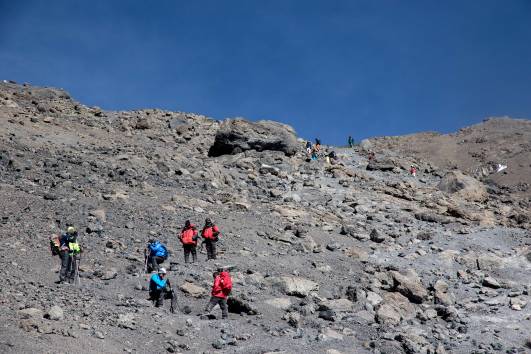 45 Aufstieg kurz vor Stella Point