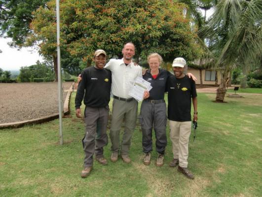 Mit den Guides Mike u. Gerald