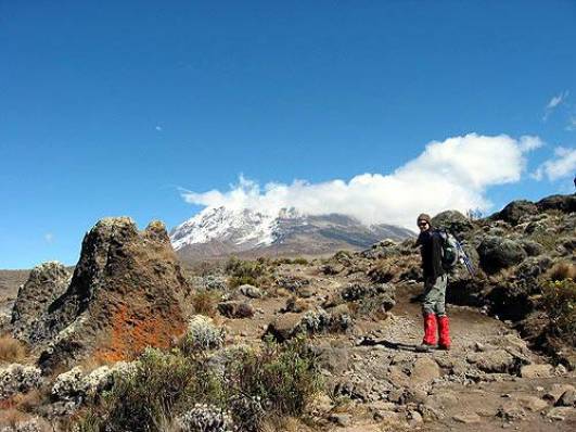 Simone nach dem Verlassen von Horombo