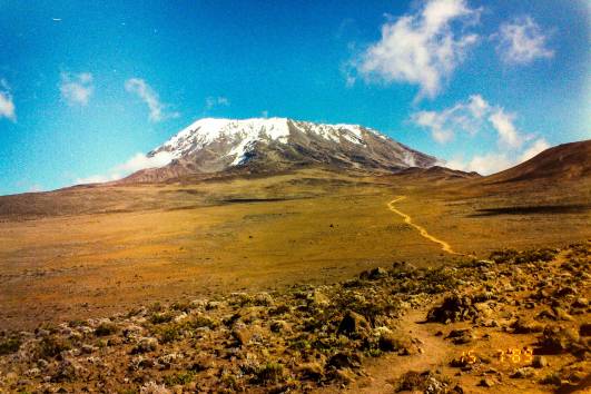 4.Tag: Sicht über den Kibo Saddle