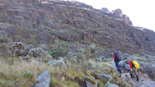 Menschenkette in der Barranco Wall