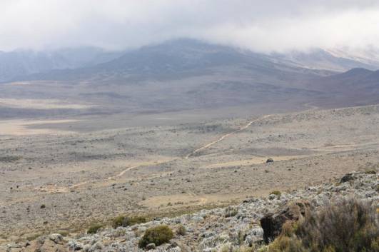 Blick auf den Kibo-Saddle