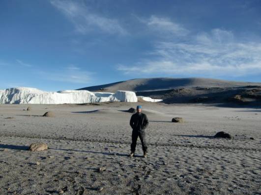 Im Krater kurz vorm Start