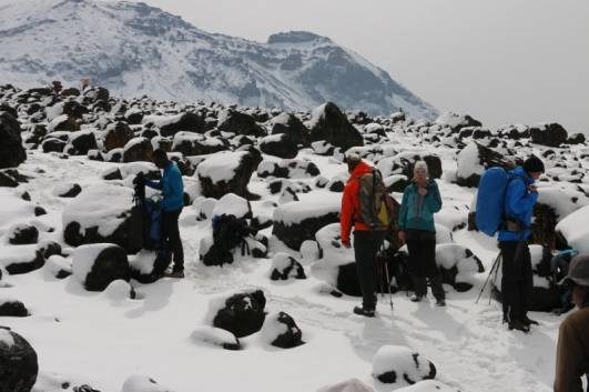 Western Breach im Schnee