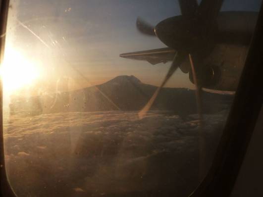 Uhuru aus dem Flugzeug