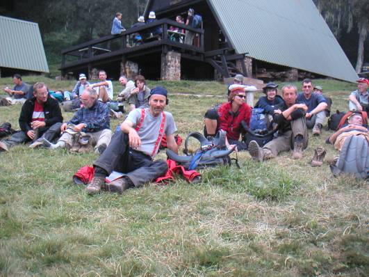 zurück an der Mandara-Hut