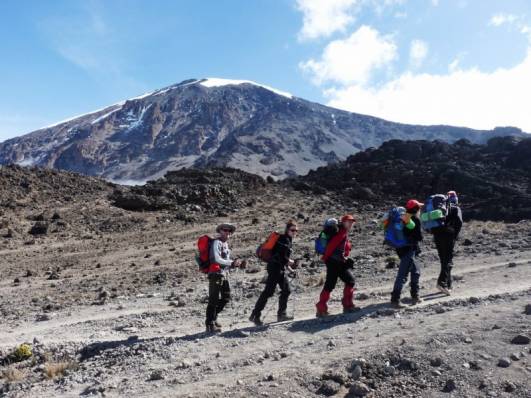 Auf dem Weg zum Barafu Camp
