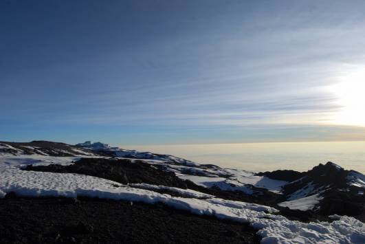 Die Reste des Stufengletschers
