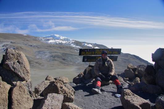 Auf dem Rückweg am Gilmans Point