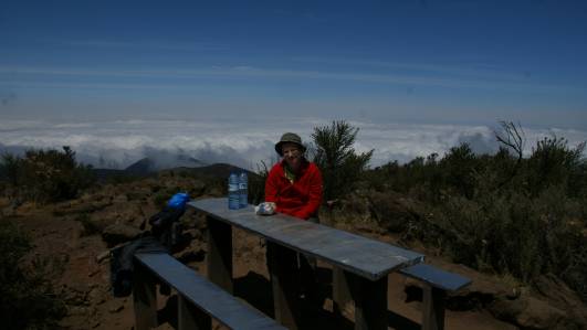 Pause auf dem Weg zur Horombo Hut