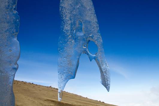 Ausblick aus dem Eistunnel