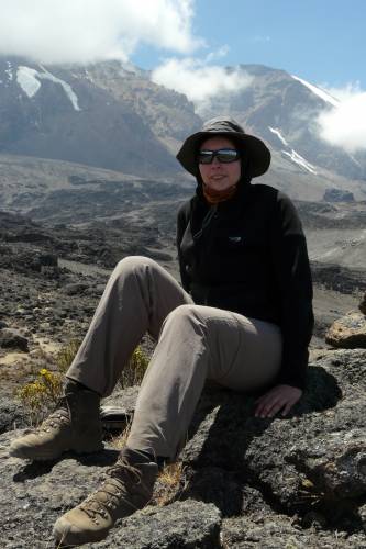 Blick auf Kibo und Lava Tower