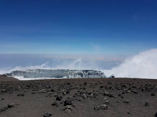 Gletscher am Kili Gipfel