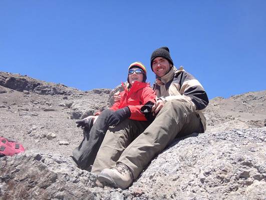 Axel und Ich gen Gipfel