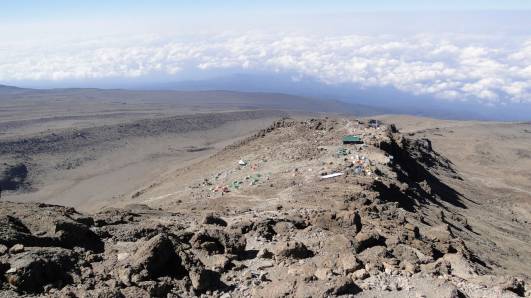 Abstieg zum Barafu Camp