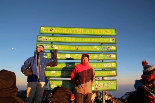 Uhuru Peak 02.09.2012, well done Andi