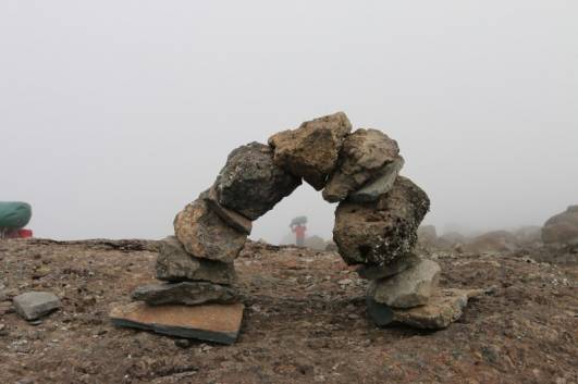 Mein Steinbogen am Kibo