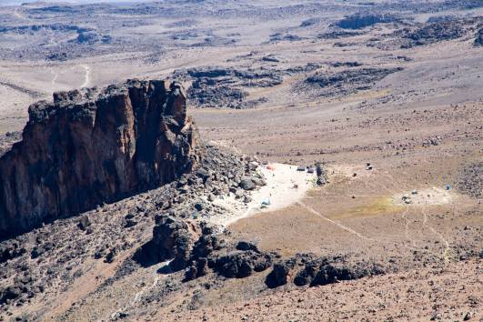 Blick auf(s) Lava Tower (Camp)