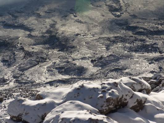 Blick zurück zur Kibo Hütte