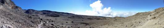 Panorama auf dem Weg zum Barafu-Camp