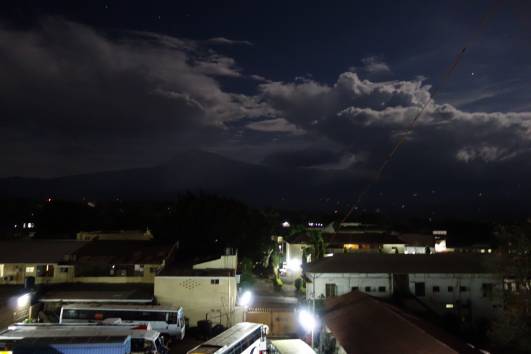 Nächtliche Blick  auf Kilimanjaro