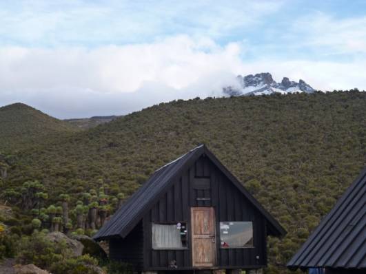 Horombo -  Mawenzi im Schnee