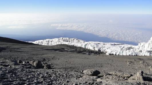 Kersten Gletscher vom Gipfel aus