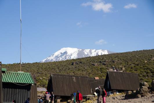 Blick von Horombo Huts auf d. Kibo