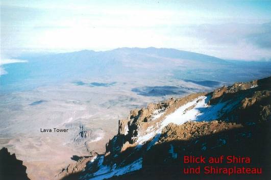 Blick auf das Shiraplateau