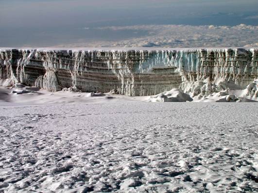 Kerstengletscher am Uhuru Peak