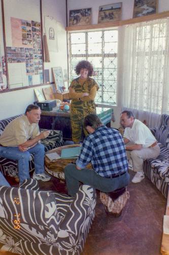 Im Büro von Paradies-Safari Ltd.