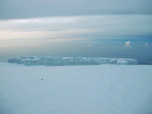 Kersten Gletscher am Gipfel