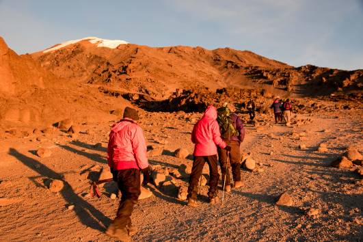 42 Aufstieg Sonnenaufgang