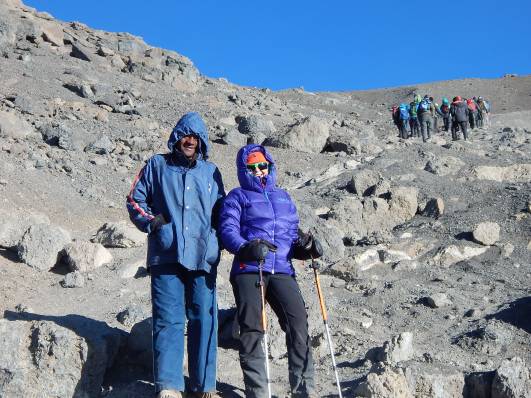 Abstieg von Stella Point